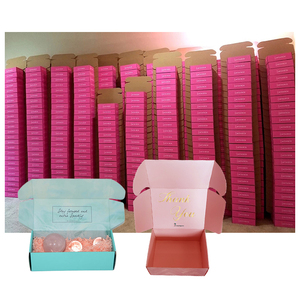 Wholesale Square Shape Postage Mailer Mailing Packaging Cardboard Recycled Kraft Paper Pr Box With foam For Beauty Gift