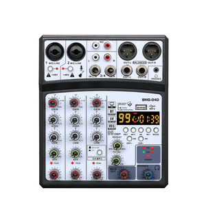 BMG-04D Mixer Audio Professionale con Cancellazione del Rumore, Altoparlante DJ con Voce Regolabile e Funzione Wireless per Canto Familiare - Product Image 1