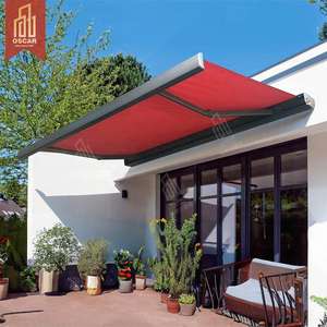 ที่บังแดดอัลลอยด์แบบพับเก็บได้, กันสาดอัลลอยด์กลางแจ้งใช้มือกันสาดกันน้ำ - Product Image 3