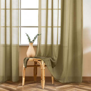 Tende in Chiffon Voile Bianco Semitrasparente di Buona Qualità, Super Morbide e Lisce, Tende da Finestra 52*96 Pollici - Product Image 5