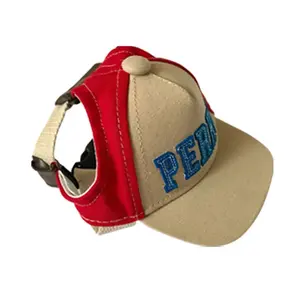 Algodão poliéster Baseball <span class=keywords><strong>Visor</strong></span> <span class=keywords><strong>Hat</strong></span> Verão Outdoor Pet Acessórios <span class=keywords><strong>Sun</strong></span> Bonnet Cap para Chihuahua Small Puppy Dogs Sport Letter - Product Image 4