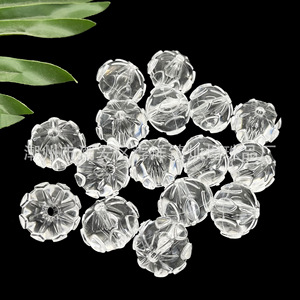 Accessoires de bijoux en perles transparentes en acrylique, boule 18x23mm pour décorations de mariage DIY - Product Image 1