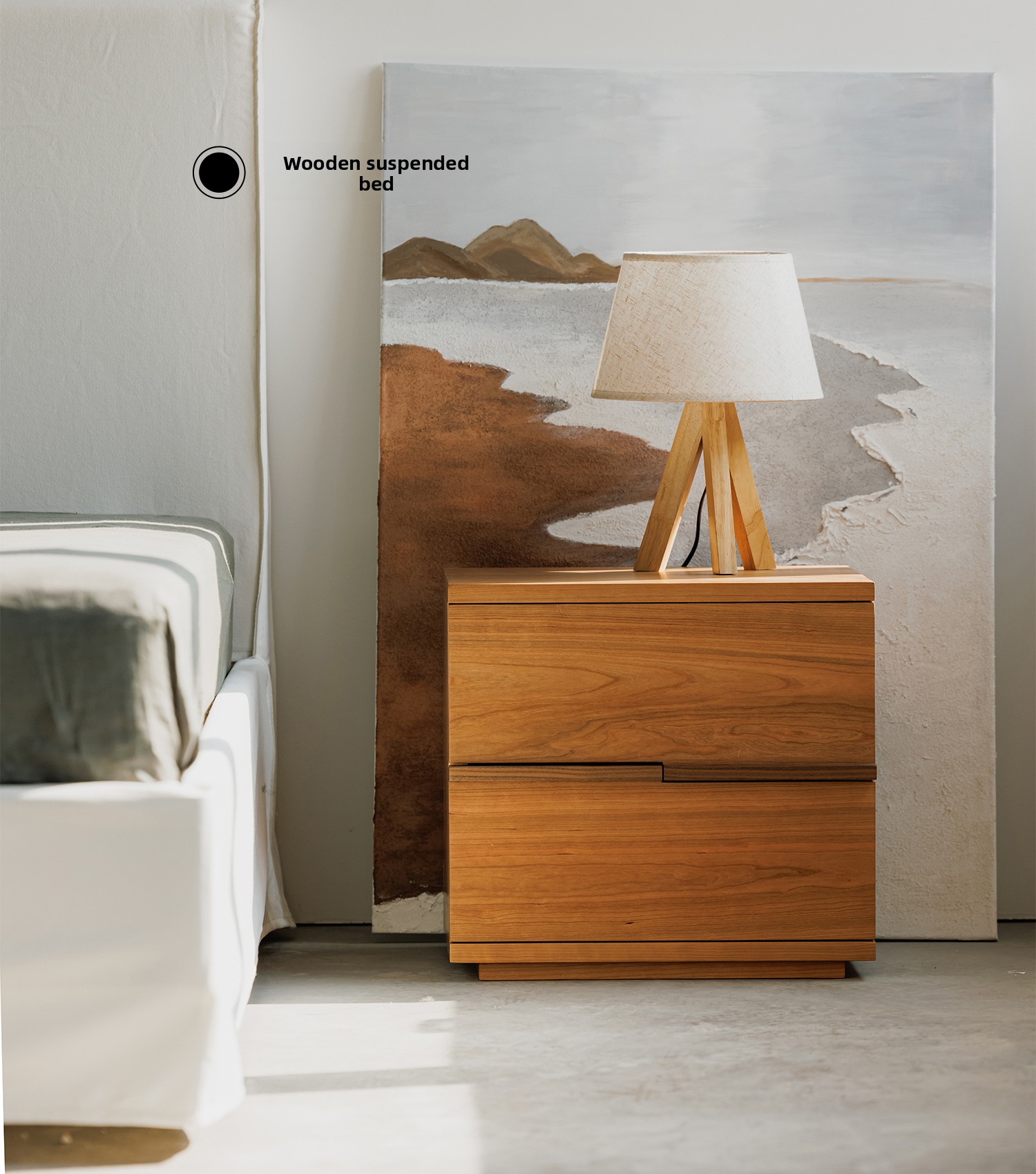 Silence-free bedside table