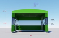 Auvent de garage 4 saisons imperméable à dépliage rapide avec structure en acier et revêtement en PVC blanc pour le stockage extérieur de 2 voitures