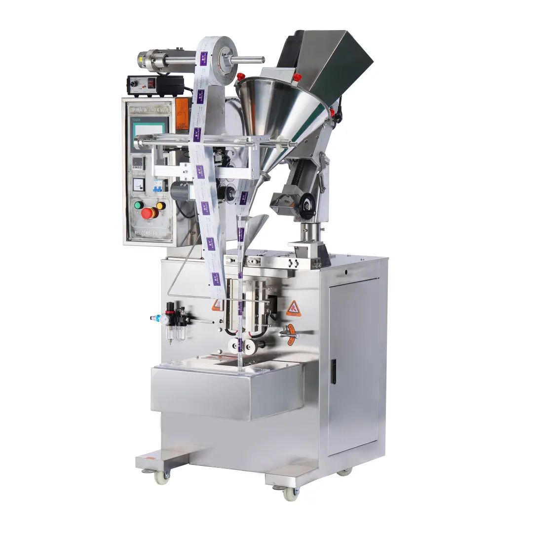 Máquina de enchimento automática vertical de aço inoxidável de alta qualidade, transportador de parafusos, máquina de selagem e enchimento de pó