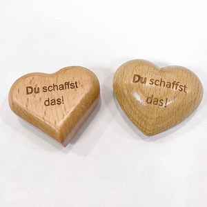 Regalo de Aniversario de San Valentín, Corazón de Madera de Haya 3D Hecho a Mano - Product Image 2