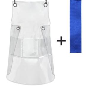 <span class=keywords><strong>Tablier</strong></span> personnalisé transparent en PVC/TPU pour <span class=keywords><strong>femme</strong></span>, imperméable, lavable, avec logo sur mesure, idéal pour la cuisine, le salon de coiffure ou comme <span class=keywords><strong>tablier</strong></span> de protection pour adulte. - Product Image 5