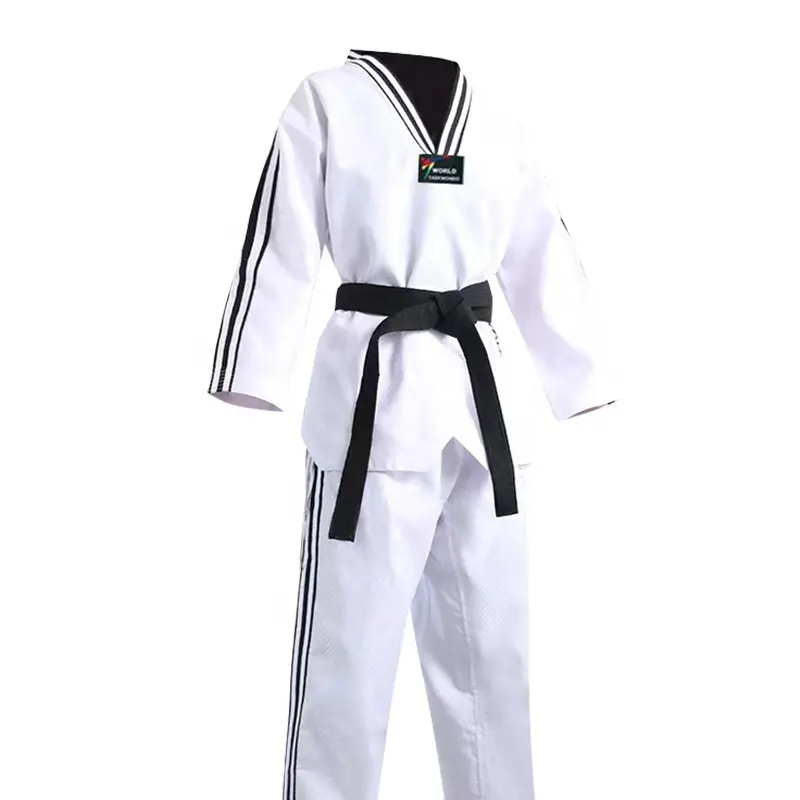 QUTENG dobok de taekwondo wtf dobok world martial arts wear taekwondo new taekwondo competition uniform