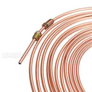 Kit de conduites de frein universelles en cuivre nickelé de 25 pieds, raccordement 3/16 " OD avec 15 écrous, antirouille, résistant à la corrosion S03K000002 - Product Image 5