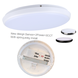 Nouveau design! 2 puissance + 3CCT SAA certifié capteur HF rond circulaire mince led huître avec capteur pour escalier de couloir - Product Image 1