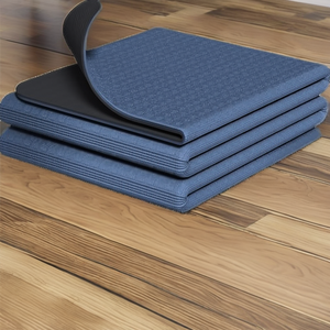Tapis de yoga pliable Hydefoam, design bicolore, antidérapant, en TPE, épaisseur 6 mm, <span class=keywords><strong>pour</strong></span> les voyages, les sports de plein air et les entraînements en parc - Product Image 2