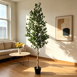 Wholesale Artificial Eucalyptus Leaves Garland Greenery <b>Plant</b> for Home Office Shelf Wedding Party Decor - Product Image 5