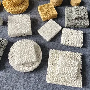 Filter busa keramik Alumina kualitas tinggi untuk penyaringan logam cair