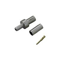 Konektor Koaksial RF Crimp Lurus TS-9 Male untuk Kabel RG174 RG188 LMR100