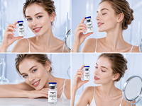 Collagène humain recombinant de type III de haute pureté, poudre lyophilisée, hydratant doux pour la peau, 150 g, pour soins de la peau du visage de qualité supérieure