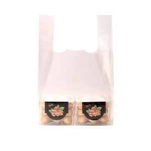 Tshirt Bags Compostable <b>Plastic</b> Custom Logo Ready Custom Logo Available Biodegradable Packaging <b>Polythene</b> Bags for Shopping - Product Image 2