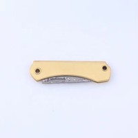 Couteau de poche pliable portable en acier Damas de haute qualité, pendentif porte-clés pour le camping, la survie en plein air, personnalisation OEM prise en charge
