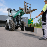 Lève-pierre électrique à aspiration sous vide 200 kg, dispositif de levage portable pour pavés et béton pour la construction routière