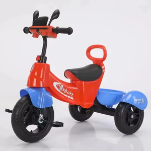 Triciclo Infantil Estilo Motocicleta, Amarillo y Azul, de 3 Ruedas, con Pedales, para Niños de 2 a 5 Años - Product Image 4