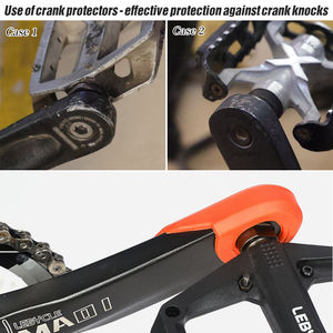 LEBYCLE, venta al por mayor, Protector de brazo de manivela de bicicleta <span class=keywords><strong>MTB</strong></span>, Protector de bielas de bicicleta, botas de manivela de Ciclismo de silicona, cubierta a prueba de polvo - Product Image 5
