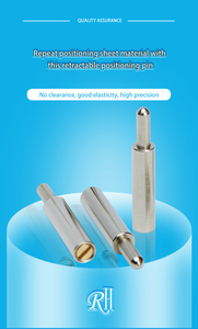 Goupille de guidage à ressort rétractable pour découpe à l'emporte-pièce et découpe au laser, en laiton chromé durable, goupille de positionnement de haute précision - Product Image 6