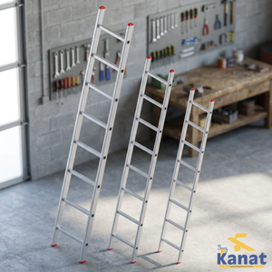 Échelle pliante portable KTP-140 PTT anti-rouille, 13 marches, en aluminium, pour la maison et l'atelier, capacité de 150 kg, design moderne - Product Image 4