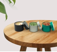Conteneur en métal étamé de 5 oz, directement de l'usine, pour le stockage alimentaire, boîte à thé, matériaux recyclés, vernis protecteur, emballage en gros
