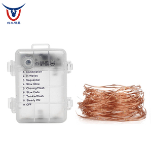 Đèn Dây Đồng <span class=keywords><strong>Led</strong></span> Siêu Nhỏ Trang Trí Tiệc Đám Cưới Cây Thông Giáng Sinh Điều Khiển Từ Xa Chạy Bằng Pin 3M 5M - Product Image 6