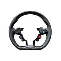 Volant en fibre de carbone LED pour Audi Volan Volant Lenkrad RS 2012-2016 S4 B8 RS3 RS4 RS5 RS6 RS7 RSQ3 S3 A5 S5, entrepôt UE