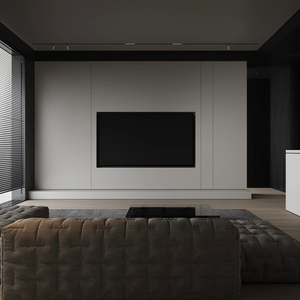 Tùy chỉnh lưu trữ lớn khách sạn Sử dụng đa chức năng ánh sáng sang trọng hiện đại phòng khách TV tủ với màu sắc tùy chỉnh phù hợp với 65 "+ TVS - Product Image 3