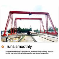 Grue portique électrique télécommandée sur rail, personnalisée, de 10 à 20 tonnes, pour extérieur, avec hauteur de levage de 9 m