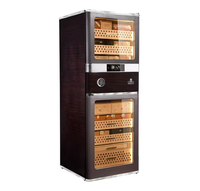 Humidor intelligent Raching RR780 avec compresseur, en cèdre espagnol, contrôle précis de l'humidité et de la température, application par empreinte digitale