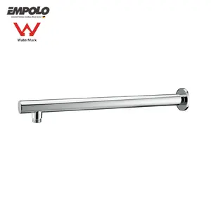 Empolo tắm cánh tay và đồng thau xây dựng vòi hoa sen mở rộng đầu Extender Ống cánh tay Chrome kết thúc tắm cánh tay