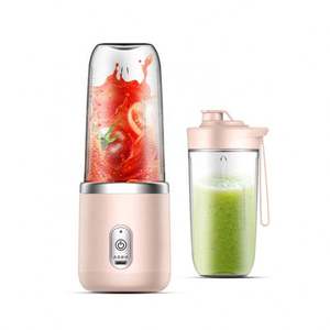 Licuadora Portátil Inalámbrica, Juego de 2 Vasos de 400 ml, 6 Cuchillas de Acero Inoxidable, Potente para Jugos y Smoothies, Ideal para Viajes y el Hogar - Product Image 2