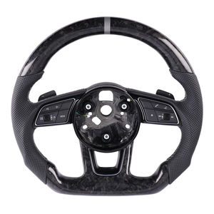 Volant en fibre de carbone forgé sur mesure pour <span class=keywords><strong>Audi</strong></span> A1 A5 A6 A7 TT MK2 Q7 A4 B8 B9 Q8 RS7 SQ7 - Product Image 3