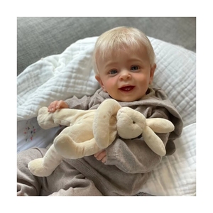 Poupée Reborn Bébé Corps Entier 60 cm en Silicone <span class=keywords><strong>Yannik</strong></span>, Peinte avec des Veines Visibles, Poupées Reborn en Silicone Souple pour Filles - Product Image 2