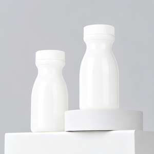 Flacon à pilules en PET vert menthe avec bouchon à vis, emballage rond pour capsules, pour le stockage de compléments alimentaires - Product Image 3