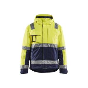 BLAKLADER - 4870198733895XL Chaqueta de invierno Hi-Vis Amarillo/Azul marino-EAN 7330509531297 ROPA DE TRABAJO DE LA HI-VIS - Product Image 1