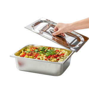 Recipientes Gastronómicos Rectangulares de Acero Inoxidable para Restaurante, Hotel, Buffet, Panadería, Tamaños 1/1, 1/2, 1/4, Aptos para Vapor - Product Image 6