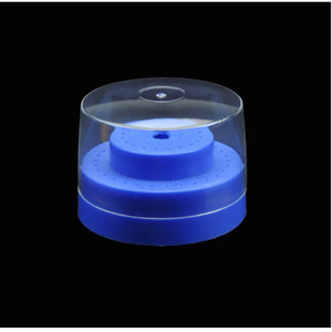 Caja de almacenamiento Heidefee para cabezales de pulido dental, estuche de almacenamiento de 60 orificios para fresas de baja velocidad, varios colores: amarillo, blanco, azul - Product Image 4