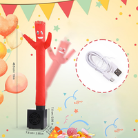 Mini Sky Dancer Gonflable de Table, Danseur d'Air Amusant de 19 Pouces pour Promotion sur Comptoir de Magasin avec Souffleur
