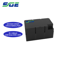 Paket Baterai Kendaraan SSGE 60V 24AH Lifepo4 dengan 1200 Siklus, Beban Maksimum 1500W, Daya Tinggi untuk Kendaraan Roda 2 dan 3, Golf Cart