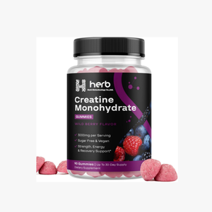 Bonbons à la créatine pour hommes et femmes - Créatine monohydrate 90 unités - Complément pré-entraînement pour développer les muscles et stimuler l'énergie - Product Image 1