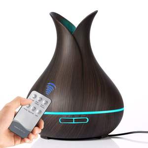 Humidificador JCYS-088 con Diseño de Pétalos de Madera, Difusor de Aroma de 400 ml con Luz LED para Uso Doméstico - Product Image 5