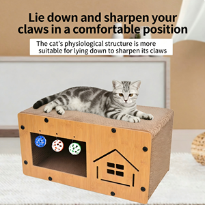 Casa para Mascotas, de Cartón Corrugado, Multifuncional, Amplio Espacio, Resistente a los Arañazos, Fácil de Montar, para Perros y Gatos - Product Image 4