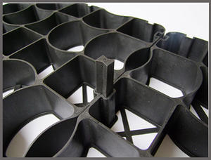 Tapis de sol en plastique pour enclos à chevaux, grille pour herbe, contrôle de la boue, <span class=keywords><strong>stabilisateur</strong></span> de sol, noir et vert - Product Image 3