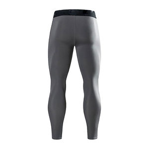 Leggings de compression pour hommes en gros OEM – Collants de yoga et de course à taille élastique, séchage rapide, respirants, antibactériens, personnalisables - Product Image 3
