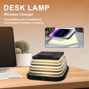 Lámpara de Noche Plegable con Luz de Luna, Botón Táctil que Cambia de Color, Cargador Inalámbrico para iPhone y Samsung, Decoración de Habitación, Lámpara de Escritorio - Product Image 1