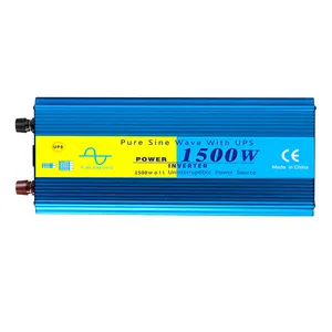 DOXIN 1500w逆变器UPS充电器12v 24v纯正弦波功率逆变器，带液晶显示器