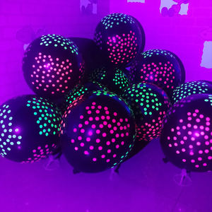 Blacklight balon pesta bersinar dalam gelap balon lateks <span class=keywords><strong>Neon</strong></span> perlengkapan pesta ulang tahun balon <span class=keywords><strong>Neon</strong></span> UV - Product Image 2